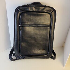 Rare Leather Cocoon MCP3401BK Slim 15" Backpack. Built-in Grid-IT! NWOT